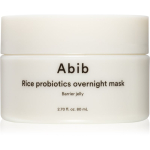 Abib Rice Probiotics Overnight Mask Barrier Jelly &Ouml;&ouml;mask n&auml;ole intensiivseks niisutamiseks 80 ml