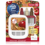 AmbiPur 3volution Apple & Cinnamon elektriline &otilde;huv&auml;rskendaja koos t&auml;idisega 20 ml