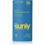 Attitude Sunly Kids Sunscreen Stick Mineraalne p&auml;ikesekaitsekreem pulgakujuline lastele SPF 30 60 g
