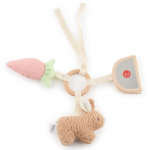Bieco Activity Toy Bunny Fine kontrastne rippuv m&auml;nguasi 1 tk