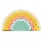 Bieco Silicone Rainbow kokkupandav vikerkaar 12 m+ Tropical Vibes 6 tk
