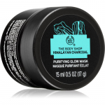 The Body Shop Himalayan Charcoal Purifying Glow Mask Puhastav ja kirgastav n&auml;omask rasusele ja probleemsele nahale 15 ml