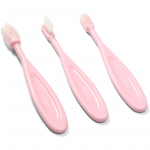 BabyOno Toothbrush Laste hambahari Pink 3 tk