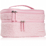BrushArt Accessories Double-layered fluffy make-up bag Kahe lahtriga kott Light pink 1 tk