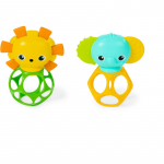 Bright Starts Soother Pals&trade; Easy-Grasp M&auml;nguasi hammustava osaga 3 m+ 2 tk