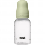 BIBS Anti-Colic Baby Bottle Latex koolikuid ennetav pudel kaut&scaron;ukist lutiga Sage 150 ml
