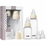 BIBS Anti-Colic Baby Bottle Set koolikuid ennetav pudel silikoonist lutiga