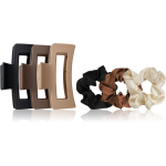 Brushworks Natural Hair Clip & Scrunchie Set Kinkekomplekt juustele