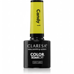 Claresa SoakOff UV/LED Color Candy Geelk&uuml;&uuml;nelakk varjund 1 5 g