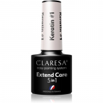 Claresa Extend Care 5 in 1 Keratin Aluslakk geelk&uuml;&uuml;nte geelile toitva toimega varjund #1 5 g