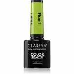 Claresa SoakOff UV/LED Color Fluo Geelk&uuml;&uuml;nelakk varjund 1 5 g
