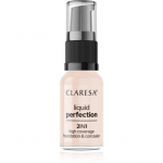 Claresa Liquid Perfection 2in1 T&auml;ielikult kattev jumestuskreem varjund 101 Light 18 g