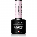 Claresa SoakOff UV/LED Color Sparkle Geelk&uuml;&uuml;nelakk varjund 2 5 g