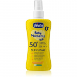 Chicco Baby Moments Sun Pihustatav p&auml;evituskreem lastele SPF 50+ 0 m+ 150 ml