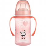Canpol babies Exotic Animals treeningkupp k&auml;epidemetega 6+ m Pink 240 ml