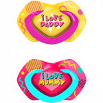 Canpol babies Neon Love B 6-18m lutt Pink 2 tk