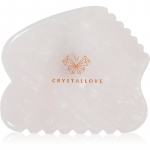 Crystallove Rose Quartz Contour Gua Sha Massaaživahend n&auml;ole 1 tk