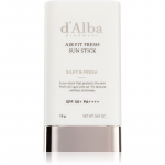 d'Alba Air Fit Fresh Sun Stick P&auml;ikesekaitsepulk rahustavate efektidega SPF 50+ 19 g