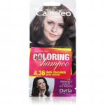 Delia Cosmetics Cameleo Coloring Shampoo Toniseeriv &scaron;ampoon juustele varjund 4.36 Dark Chocolate 40 ml