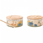 2Kids Toys Wooden Drum Safari muusikam&auml;nguasi 18m+ 1 tk