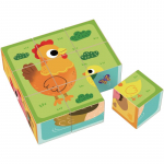 2Kids Toys Wooden Blocks Farm kuubikud puidust 12 m+ 9 tk
