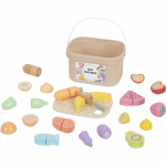 eliNeli Fruit Vegetables m&auml;nguasjade komplekt puidust 1 tk