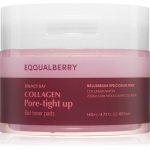 EQQUALBERRY Collagen Pore-Tight Up Gel Toner Pads toniseerivad padjad pooride ahendamiseks 60 tk