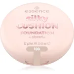 essence silky CUSHION FOUNDATION Jumestuskreem k&auml;snas keskmise katvusega varjund 100 12 g