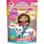 Gabby's Dollhouse Colour Bath Tabs V&auml;rvilised kihisevad vannitabletid 3y+ 9x16 g