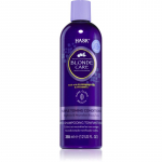 HASK Blonde Care Purple Shampoo Palsam blondidele juustele kollaste toonide neutraliseerimiseks 355 ml