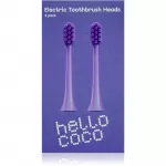 hello coco Electric Toothbrush Heads Purple Hambaharja varuharjapead 2 tk