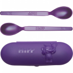Hipp Spoons Set s&ouml;&ouml;giriistade komplekt reisile Purple