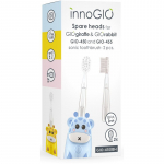 innoGIO GIOGiraffe & GIORabbit Spare Heads Transparent Hambaharja varuharjapead lastele GIOGiraffe & GIORabbit Sonic Toothbrush 2 tk