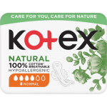 Kotex Natural Normal H&uuml;gieenisidemed 8 tk