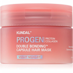 KUNDAL Progen Double Bonding Capsule Hair Mask Taastav mask kahjustatud juustele l&otilde;hn Violet Muguet 180 g