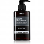 KUNDAL Honey & Macadamia Amber Vanilla Looduslik &scaron;ampoon kuivadeleja kahjustatud juustele 500 ml