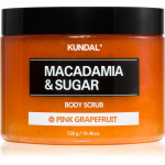 KUNDAL Macadamia & Sugar Body Scrub Pink Grapefruit &Otilde;rn kehakoorija rahustavate efektidega 550 g
