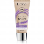 Lirene ALL DAY TONE! Niisutav jumestuskreem nahale s&auml;ra andmiseks varjund 03 Nude 30 ml