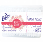 Linteo Natural vatitikud karp 200 tk