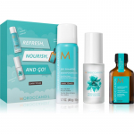 Moroccanoil Refresh, Nourish, and Go! (Dark Tones) komplekt tumedatele juustele  Wle