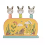 MOULIN ROTY Wooden Pop Up Toy Trois Petits Lapins h&uuml;ppem&auml;ng 12m+ 1 tk