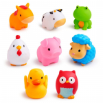 Munchkin Bath Farm Bath Squirts veem&auml;nguasi 9 m+ 8 tk