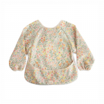 Mushie Long Sleeve Bib pudip&otilde;ll Pastel Blooms 6-24m 1 tk