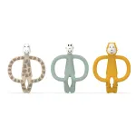 Matchstick Monkey Animal Teether Gift Set Kinkekomplekt lastele Giraffe Gigi, Lion Luda, Monkey Mint