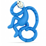 Matchstick Monkey Mini Monkey Teether n&auml;rimism&auml;nguasi antimikroobse koostisainega Blue 1 tk