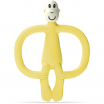 Matchstick Monkey Monkey Teether n&auml;rimism&auml;nguasi kaks-&uuml;hes pintsliga Yellow 1 tk