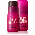 Revolution Jelly Blush P&otilde;sepunapulk huultele ja p&otilde;skedele varjund Cherry Red 5.5 g