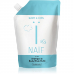 Naif Baby & Kids 2-in-1 Beebi pesugeel ja &scaron;ampoon l&otilde;hnatu Reffil 500 ml