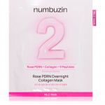 Numbuzin No. 2 Rose PDRN OverNight Collagen Mask Suvatoitev mask &ouml;&ouml; 4 tk