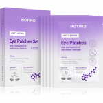 Notino Anti-Aging Bio-Cellulose Eye Patches Set with Coenzyme Q10 and Retinyl Palmitate Kortsudevastane silmamask silmade piirkonnale